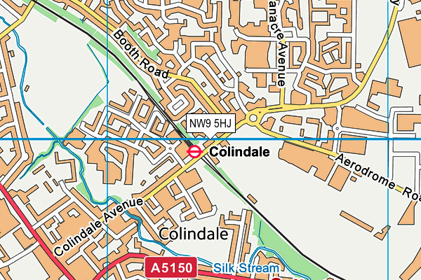 NW9 5HJ map - OS VectorMap District (Ordnance Survey) NW9 5HJ map - OS VectorMap District (Ordnance Survey)
