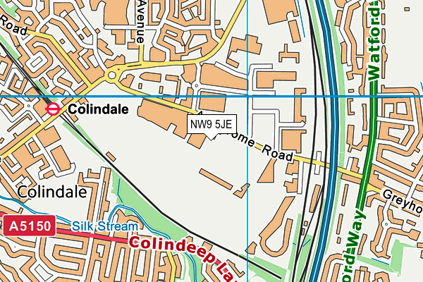 NW9 5JE map - OS VectorMap District (Ordnance Survey) NW9 5JE map - OS VectorMap District (Ordnance Survey)