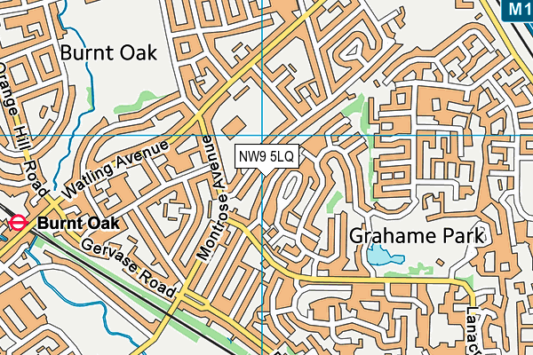 NW9 5LQ map - OS VectorMap District (Ordnance Survey) NW9 5LQ map - OS VectorMap District (Ordnance Survey)