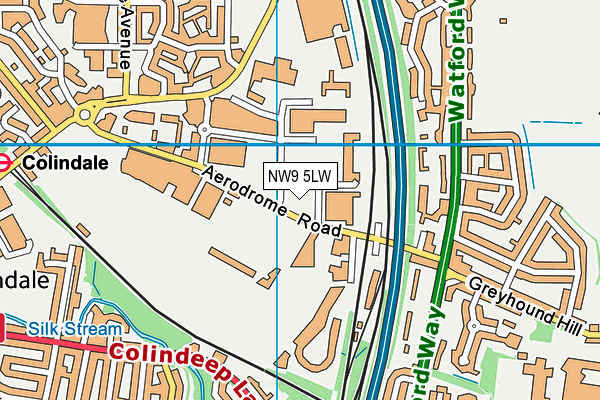NW9 5LW map - OS VectorMap District (Ordnance Survey) NW9 5LW map - OS VectorMap District (Ordnance Survey)