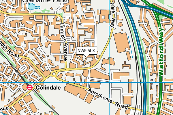 NW9 5LX map - OS VectorMap District (Ordnance Survey) NW9 5LX map - OS VectorMap District (Ordnance Survey)