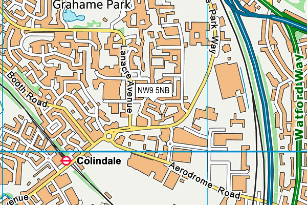 NW9 5NB map - OS VectorMap District (Ordnance Survey) NW9 5NB map - OS VectorMap District (Ordnance Survey)