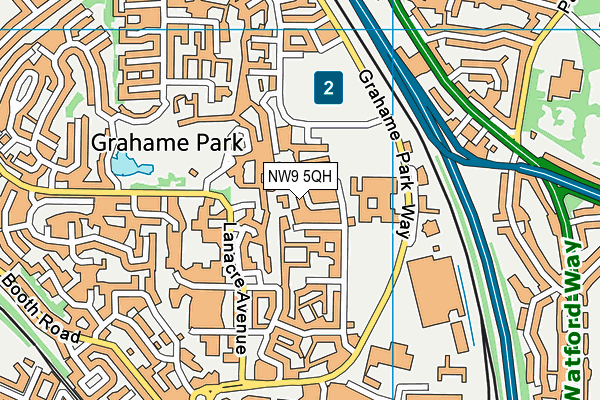 NW9 5QH map - OS VectorMap District (Ordnance Survey) NW9 5QH map - OS VectorMap District (Ordnance Survey)