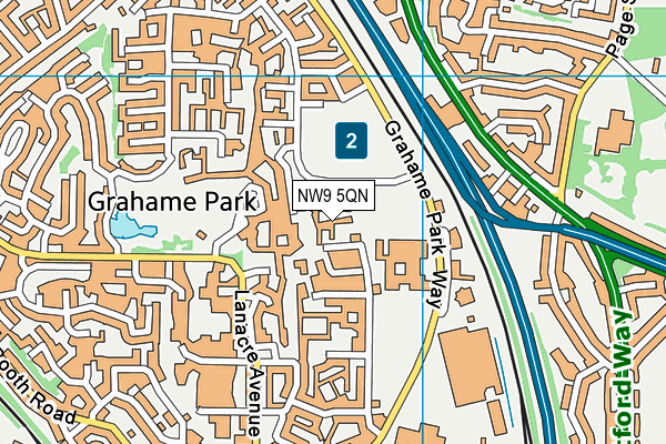 NW9 5QN map - OS VectorMap District (Ordnance Survey) NW9 5QN map - OS VectorMap District (Ordnance Survey)