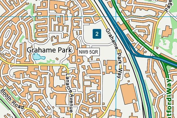 NW9 5QR map - OS VectorMap District (Ordnance Survey) NW9 5QR map - OS VectorMap District (Ordnance Survey)