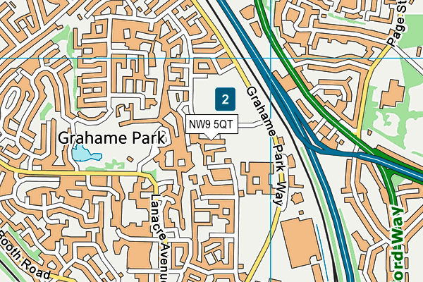 NW9 5QT map - OS VectorMap District (Ordnance Survey) NW9 5QT map - OS VectorMap District (Ordnance Survey)