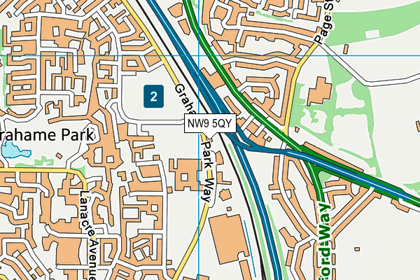 NW9 5QY map - OS VectorMap District (Ordnance Survey) NW9 5QY map - OS VectorMap District (Ordnance Survey)