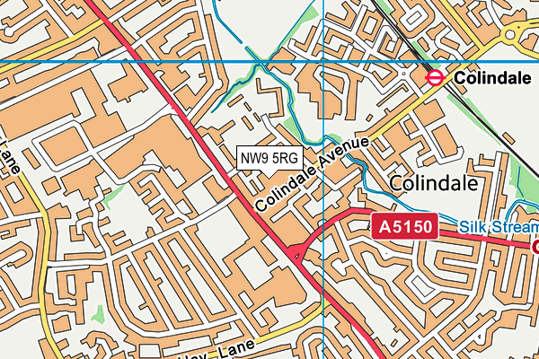 NW9 5RG map - OS VectorMap District (Ordnance Survey) NW9 5RG map - OS VectorMap District (Ordnance Survey)