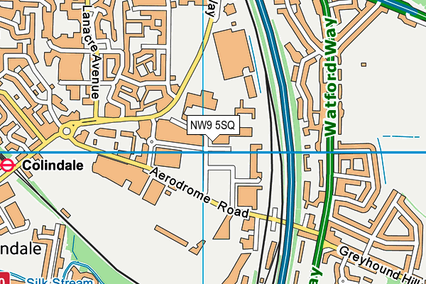 NW9 5SQ map - OS VectorMap District (Ordnance Survey) NW9 5SQ map - OS VectorMap District (Ordnance Survey)