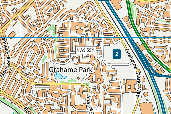 NW9 5SY map - OS VectorMap District (Ordnance Survey) NW9 5SY map - OS VectorMap District (Ordnance Survey)