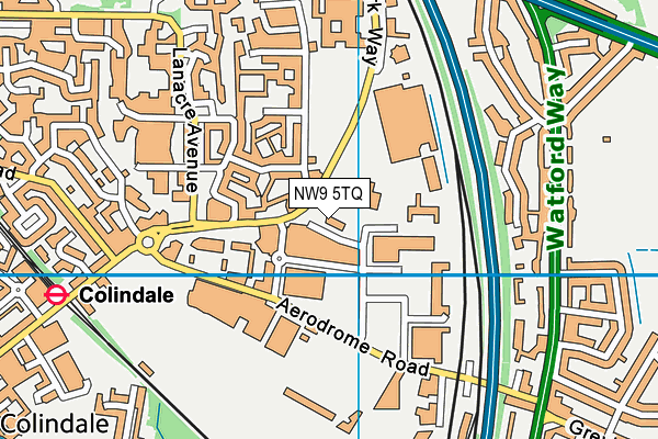 NW9 5TQ map - OS VectorMap District (Ordnance Survey) NW9 5TQ map - OS VectorMap District (Ordnance Survey)