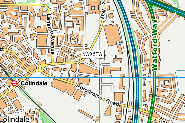 NW9 5TW map - OS VectorMap District (Ordnance Survey) NW9 5TW map - OS VectorMap District (Ordnance Survey)