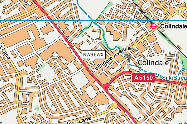 NW9 5WX map - OS VectorMap District (Ordnance Survey) NW9 5WX map - OS VectorMap District (Ordnance Survey)