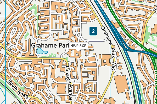 NW9 5XS map - OS VectorMap District (Ordnance Survey) NW9 5XS map - OS VectorMap District (Ordnance Survey)