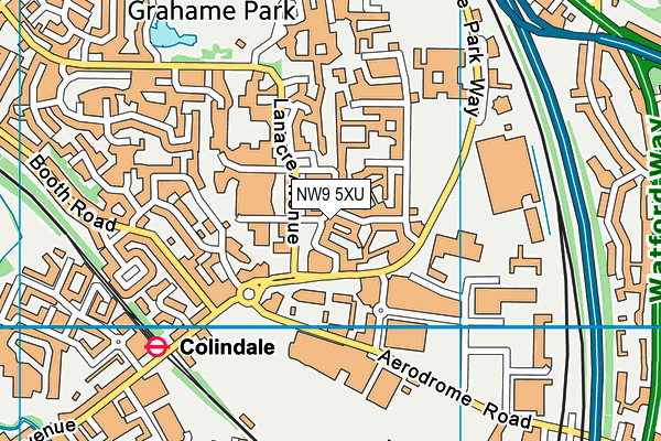 NW9 5XU map - OS VectorMap District (Ordnance Survey) NW9 5XU map - OS VectorMap District (Ordnance Survey)