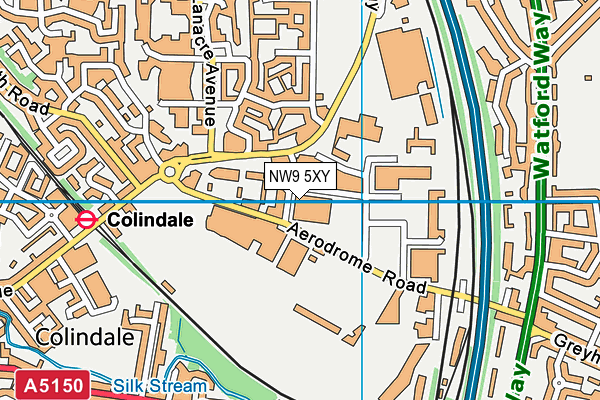 NW9 5XY map - OS VectorMap District (Ordnance Survey) NW9 5XY map - OS VectorMap District (Ordnance Survey)
