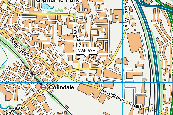 NW9 5YH map - OS VectorMap District (Ordnance Survey) NW9 5YH map - OS VectorMap District (Ordnance Survey)