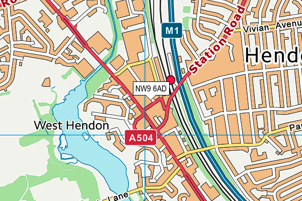 NW9 6AD map - OS VectorMap District (Ordnance Survey) NW9 6AD map - OS VectorMap District (Ordnance Survey)