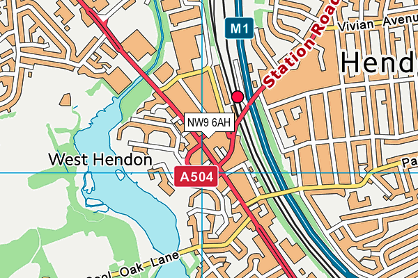 NW9 6AH map - OS VectorMap District (Ordnance Survey) NW9 6AH map - OS VectorMap District (Ordnance Survey)