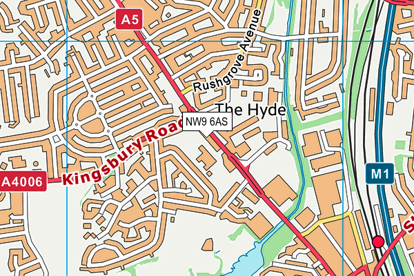 NW9 6AS map - OS VectorMap District (Ordnance Survey) NW9 6AS map - OS VectorMap District (Ordnance Survey)