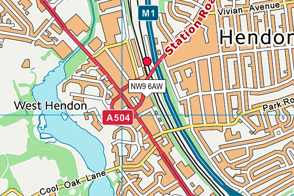 NW9 6AW map - OS VectorMap District (Ordnance Survey) NW9 6AW map - OS VectorMap District (Ordnance Survey)