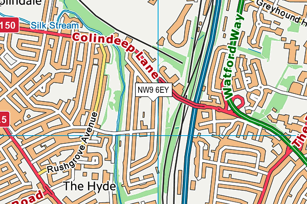 NW9 6EY map - OS VectorMap District (Ordnance Survey) NW9 6EY map - OS VectorMap District (Ordnance Survey)