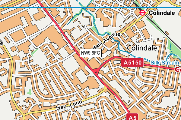 NW9 6FG map - OS VectorMap District (Ordnance Survey) NW9 6FG map - OS VectorMap District (Ordnance Survey)