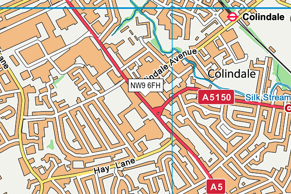 NW9 6FH map - OS VectorMap District (Ordnance Survey) NW9 6FH map - OS VectorMap District (Ordnance Survey)