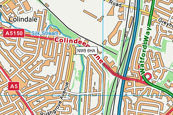 NW9 6HA map - OS VectorMap District (Ordnance Survey) NW9 6HA map - OS VectorMap District (Ordnance Survey)