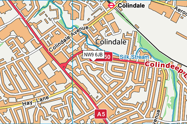 NW9 6JB map - OS VectorMap District (Ordnance Survey) NW9 6JB map - OS VectorMap District (Ordnance Survey)