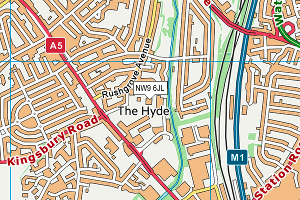 NW9 6JL map - OS VectorMap District (Ordnance Survey) NW9 6JL map - OS VectorMap District (Ordnance Survey)