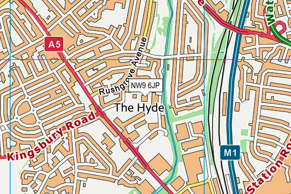 NW9 6JP map - OS VectorMap District (Ordnance Survey) NW9 6JP map - OS VectorMap District (Ordnance Survey)