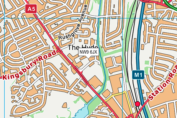 NW9 6JX map - OS VectorMap District (Ordnance Survey) NW9 6JX map - OS VectorMap District (Ordnance Survey)