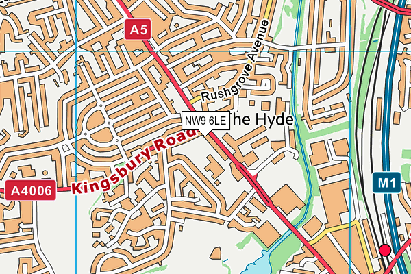 NW9 6LE map - OS VectorMap District (Ordnance Survey) NW9 6LE map - OS VectorMap District (Ordnance Survey)