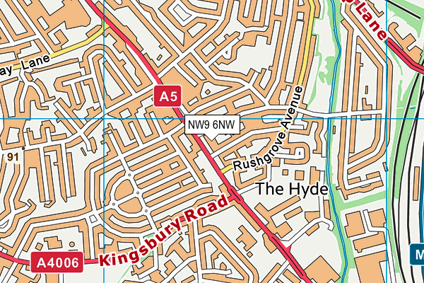 NW9 6NW map - OS VectorMap District (Ordnance Survey) NW9 6NW map - OS VectorMap District (Ordnance Survey)