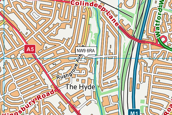 NW9 6RA map - OS VectorMap District (Ordnance Survey) NW9 6RA map - OS VectorMap District (Ordnance Survey)