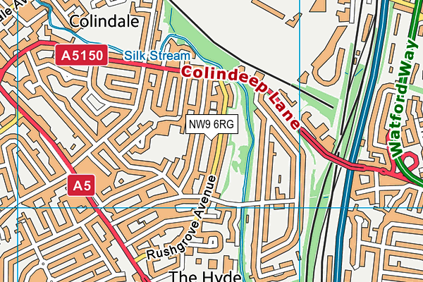 NW9 6RG map - OS VectorMap District (Ordnance Survey) NW9 6RG map - OS VectorMap District (Ordnance Survey)