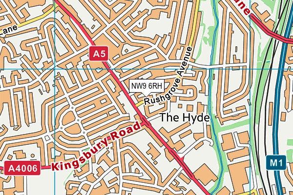 NW9 6RH map - OS VectorMap District (Ordnance Survey) NW9 6RH map - OS VectorMap District (Ordnance Survey)