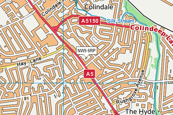 NW9 6RP map - OS VectorMap District (Ordnance Survey) NW9 6RP map - OS VectorMap District (Ordnance Survey)