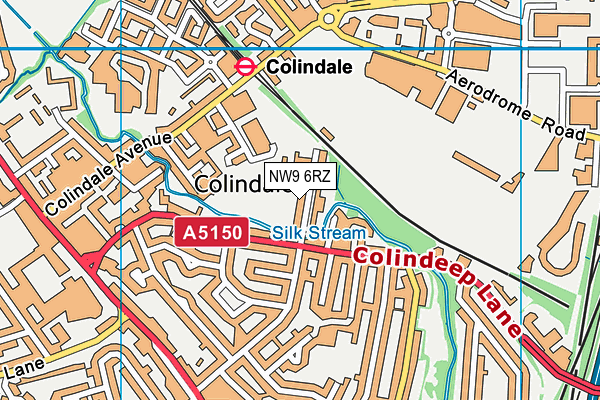 NW9 6RZ map - OS VectorMap District (Ordnance Survey) NW9 6RZ map - OS VectorMap District (Ordnance Survey)