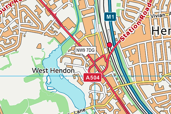 NW9 7DG map - OS VectorMap District (Ordnance Survey) NW9 7DG map - OS VectorMap District (Ordnance Survey)