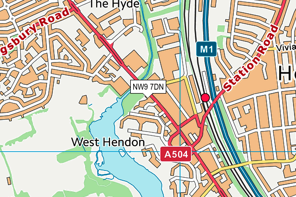 NW9 7DN map - OS VectorMap District (Ordnance Survey) NW9 7DN map - OS VectorMap District (Ordnance Survey)