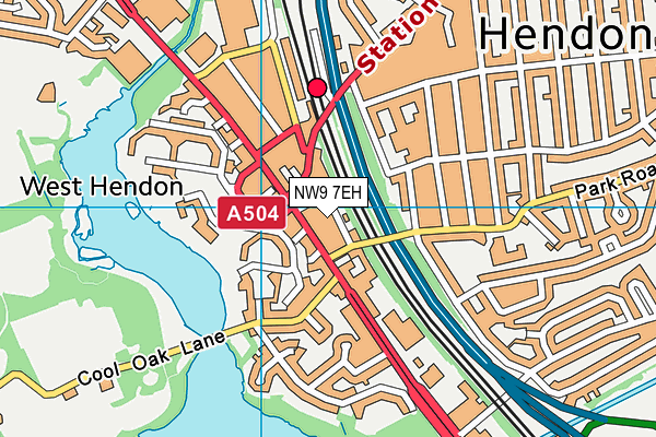 NW9 7EH map - OS VectorMap District (Ordnance Survey) NW9 7EH map - OS VectorMap District (Ordnance Survey)