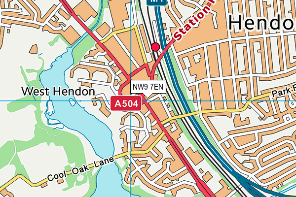 NW9 7EN map - OS VectorMap District (Ordnance Survey) NW9 7EN map - OS VectorMap District (Ordnance Survey)