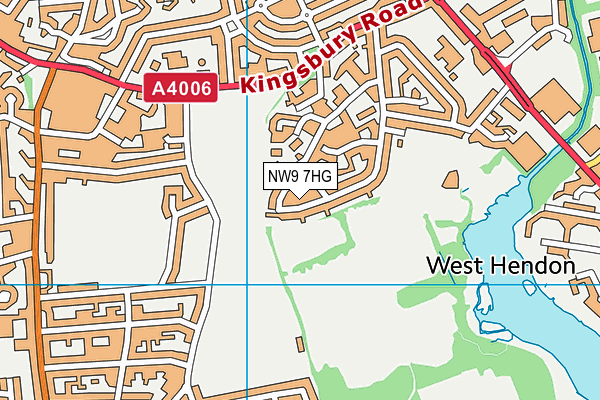 NW9 7HG map - OS VectorMap District (Ordnance Survey) NW9 7HG map - OS VectorMap District (Ordnance Survey)