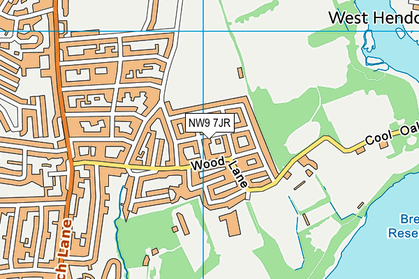 NW9 7JR map - OS VectorMap District (Ordnance Survey) NW9 7JR map - OS VectorMap District (Ordnance Survey)
