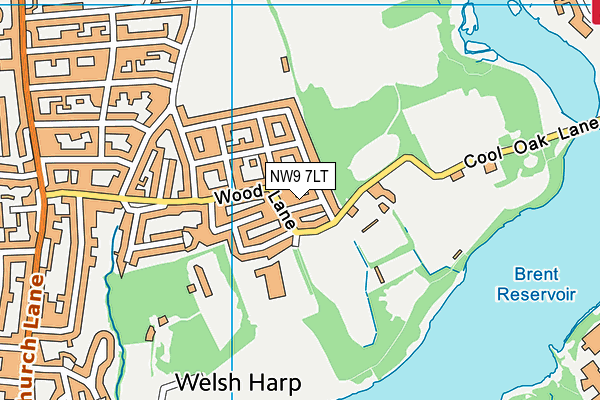 NW9 7LT map - OS VectorMap District (Ordnance Survey) NW9 7LT map - OS VectorMap District (Ordnance Survey)