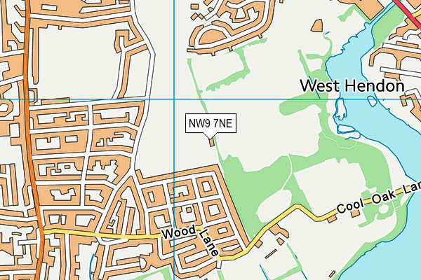 NW9 7NE map - OS VectorMap District (Ordnance Survey) NW9 7NE map - OS VectorMap District (Ordnance Survey)