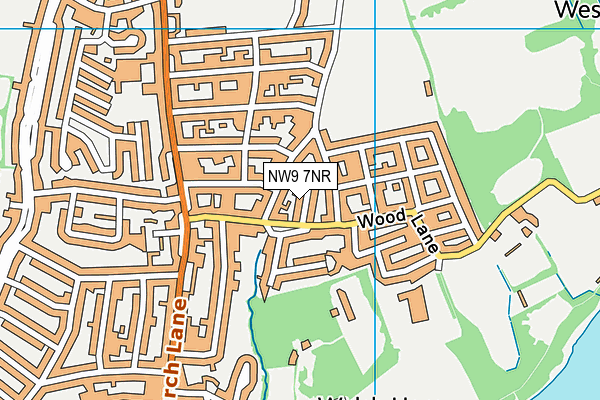 NW9 7NR map - OS VectorMap District (Ordnance Survey) NW9 7NR map - OS VectorMap District (Ordnance Survey)