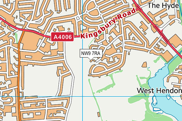 NW9 7RA map - OS VectorMap District (Ordnance Survey) NW9 7RA map - OS VectorMap District (Ordnance Survey)
